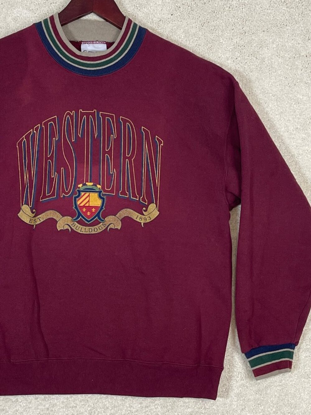 Vintage University of Montana Western Sweater Mens Large Pullover 90s Genius USA